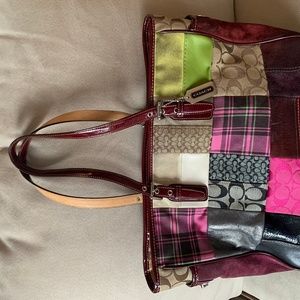 Coach Patchwork Holiday Tote